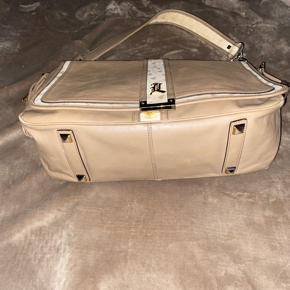 L.A.M.B. Gwen Stephani Lg Messenger Tan/Cream ππ - Picture 3 of 9